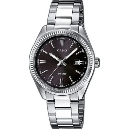 Casio Reloj LTP-1302PD-1A1VE esferas negra y correa gris